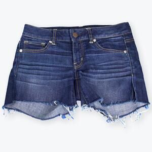 American Eagle Dark Wash  Stretch Cut Off Shorts 6